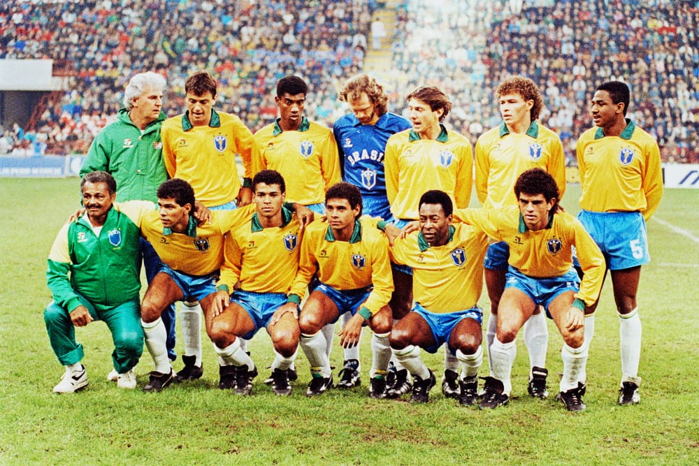 Пеле в первом прощальном матче 1990 года
